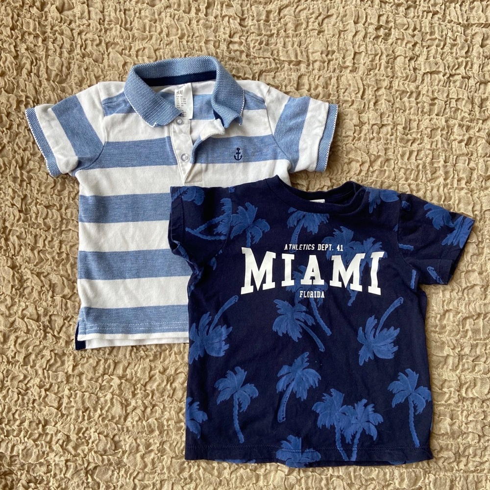 H&M Size 9-12M Polo & T-Shirt